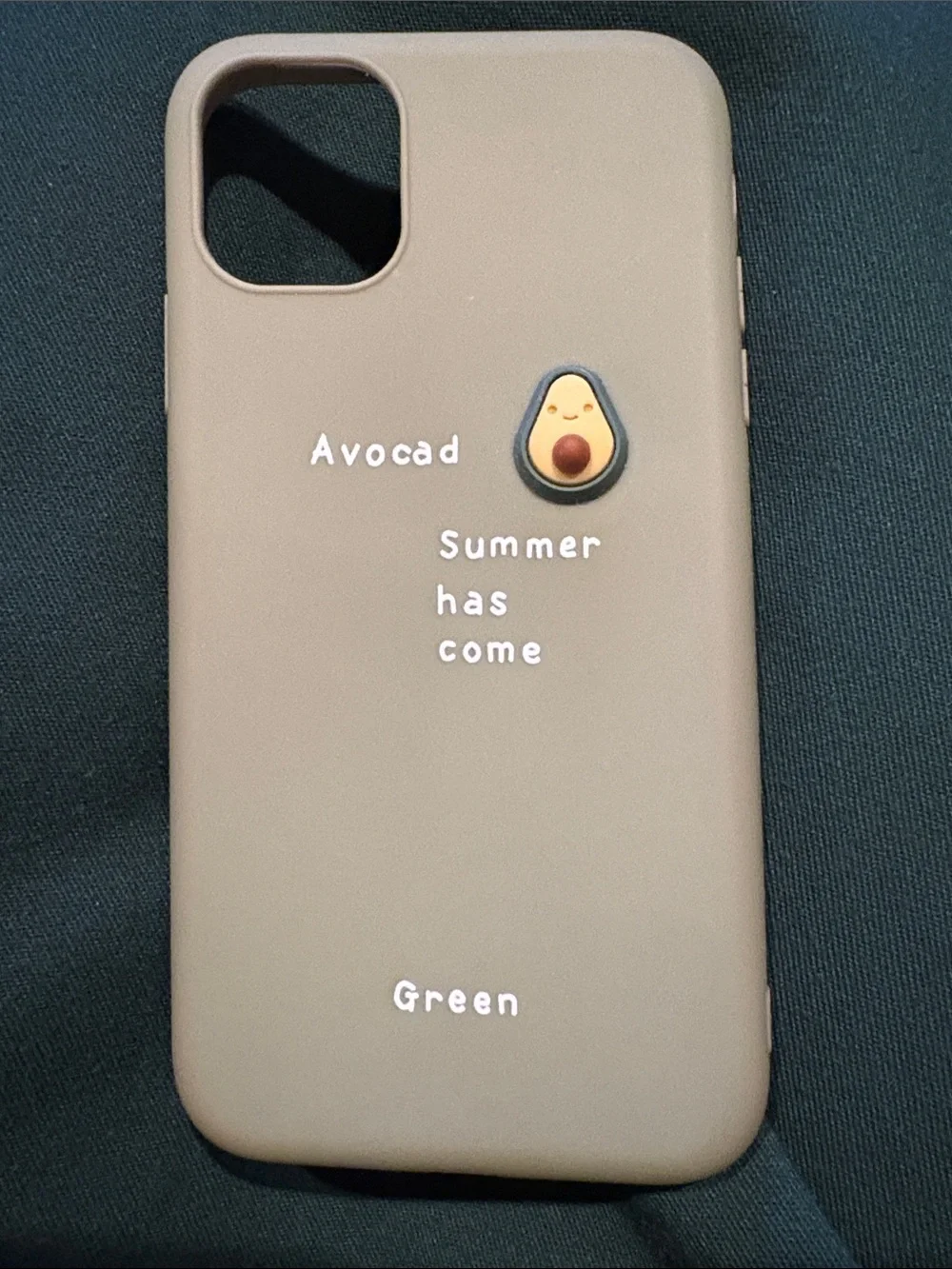 Silicone Avocado Phone Case - Green